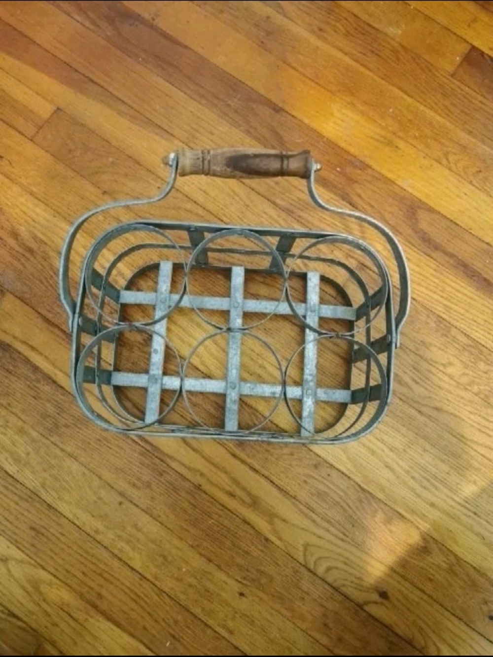 Rustic Country Farmhouse Galvanized Metal Wine Bucket Caddy Holds 6 Bottles Milk - Picture 5 of 12